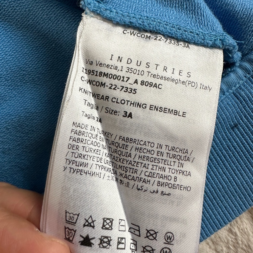 Moncler zip up hoodie blue size 3 - Picture 5 of 8